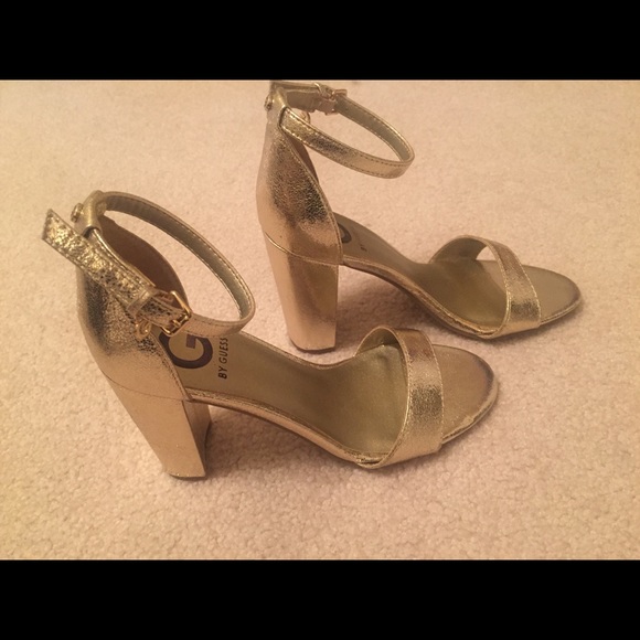 macys gold heels